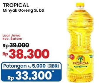 Promo Harga Tropical Minyak Goreng 2000 ml - Indomaret