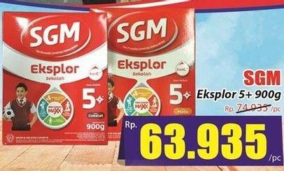 Promo Harga SGM Eksplor 5+ Susu Pertumbuhan Coklat, Madu 900 gr - Hari Hari