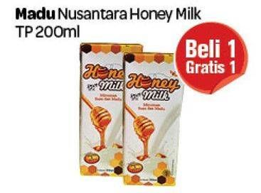 Promo Harga MADU NUSANTARA Honey Milk 200 ml - Carrefour