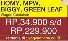 Promo Harga HOMY Wagon Container Box/MPW Wagon Container/BIGGY Container Box/GREEN LEAF Container Box  - Yogya