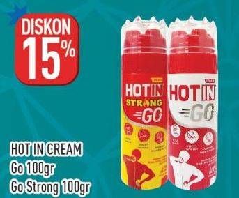 Promo Harga Hot In Cream Nyeri Otot Go Strong, Go 100 ml - Hypermart