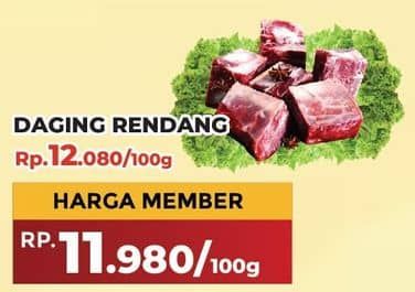 Promo Harga Daging Rendang Sapi per 100 gr - Yogya