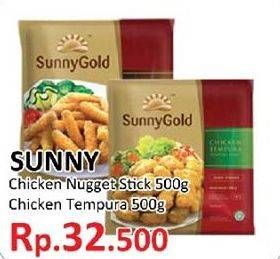 Promo Harga Sunny Gold Chicken Nugget Stick, Tempura  - Yogya