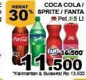 Promo Harga COCA COLA Minuman Soda 1500 ml - Giant