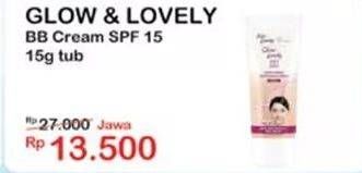 Promo Harga Glow & Lovely (fair & Lovely) BB Cream 15 gr - Indomaret