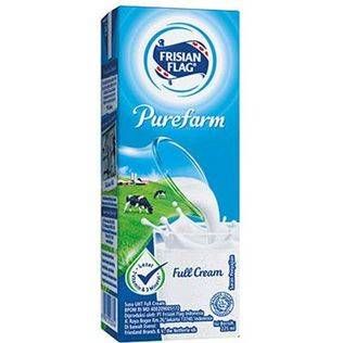 Promo Harga Frisian Flag Susu UHT Purefarm Full Cream 225 ml - Alfamart