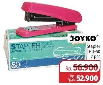 Promo Harga JOYKO Stapler HD 50 2 pcs - Lotte Grosir
