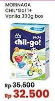 Promo Harga Morinaga Chil Go Bubuk 1+ Vanilla 300 gr - Indomaret