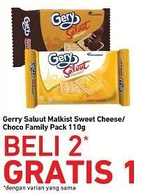 Promo Harga GERY Malkist Sweet Cheese, Choco Family Pack 110 gr - Carrefour