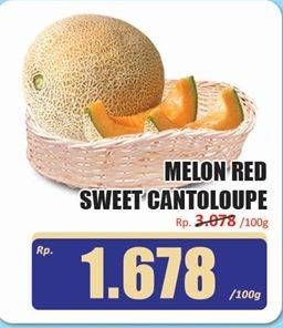 Promo Harga Melon Red Sweet Cantalope per 100 gr - Hari Hari