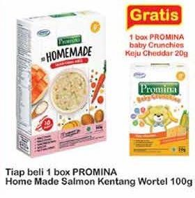 Promo Harga PROMINA Bubur Bayi Homemade Salmon Kentang Wortel 100 gr - Indomaret