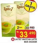 Promo Harga Latte 7 Latte Matcha Latte per 2 box 5 pcs - Superindo