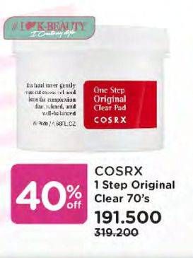 Promo Harga COSRX One Step Original Clear Pad 135 ml - Watsons