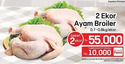 Promo Harga Ayam Broiler 700 gr - LotteMart