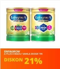 Promo Harga Enfagrow A+4 Susu Bubuk Vanilla, Madu 800 gr - Yogya