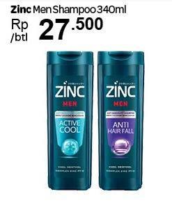 Promo Harga ZINC Men Shampoo 340 ml - Carrefour