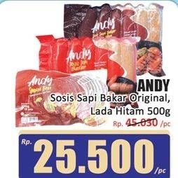 Promo Harga Andy Sosis Bakar Original, Lada Hitam 500 gr - Hari Hari