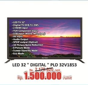 Promo Harga Polytron PLD 32V1853 Digital LED TV  - Hari Hari