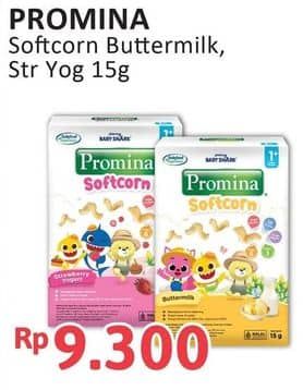 Promo Harga Promina Snack Softcorn Buttermilk, Strawberry Yogurt 15 gr - Alfamidi
