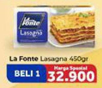 Promo Harga LA FONTE Lasagna 450 gr - Carrefour