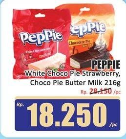 Promo Harga Peppie Pie Chocolate, White Chocolate 216 gr - Hari Hari