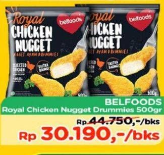 Promo Harga BELFOODS Royal Nugget 500 gr - TIP TOP