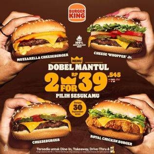 Promo Harga Dobel Mantul  - Burger King