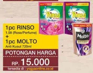 Rinso Liquid Detergent/Molto Anti Kusut