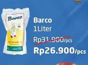 Promo Harga BARCO Minyak Goreng Kelapa 1 ltr - Alfamart