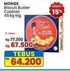 Promo Harga Monde Butter Cookies 454 gr - Indomaret