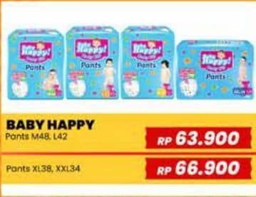 Promo Harga Baby Happy Body Fit Pants M48, L42 42 pcs - Yogya