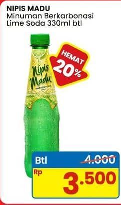 Promo Harga Nipis Madu Lime Soda 330 ml - Indomaret
