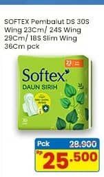 Promo Harga Softex Daun Sirih Wing 23cm, 29cm, 36cm 18 pcs - Indomaret