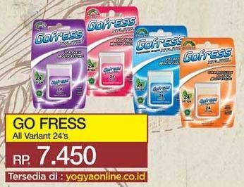 Promo Harga GO FRESS Refreshing Oral Care Strips All Variants 24 pcs - Yogya