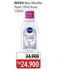 Promo Harga Nivea MicellAir Skin Breathe Micellar Water Pearl White, Oil Acne Care 125 ml - Alfamidi