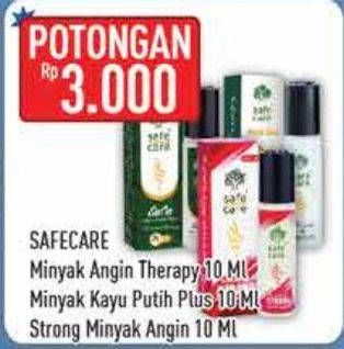 Promo Harga SAFE CARE Minyak Angin Aroma Therapy/Minyak Kayu Putih  - Hypermart