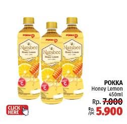 Promo Harga Pokka Natsbee Drink Honey Lemon 450 ml - LotteMart