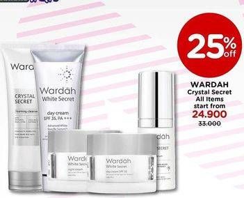Promo Harga WARDAH Crystal Secret Day Cream All Variants 30 gr - Watsons