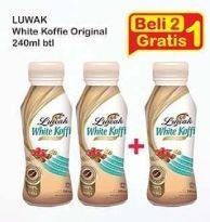 Promo Harga Luwak White Koffie Ready To Drink Original per 2 botol 240 ml - Indomaret