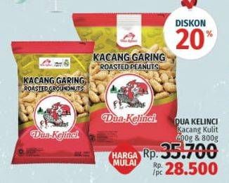 Promo Harga DUA KELINCI Kacang Kulit 400gr / 800gr  - LotteMart