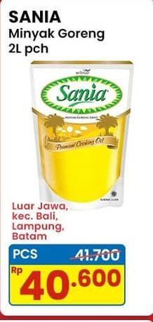 Promo Harga Sania Minyak Goreng 2000 ml - Indomaret