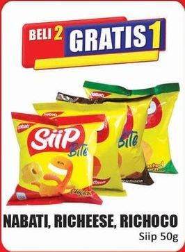 Promo Harga Nabati Siip Richeese, Richoco 50 gr - Hari Hari