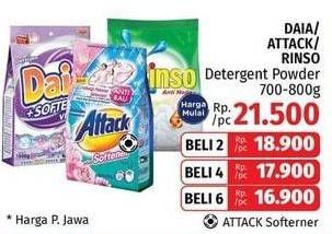 Promo Harga ATTACK Detergent Powder  - LotteMart