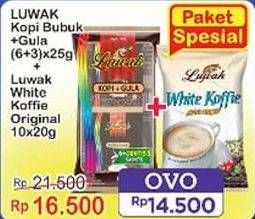 Luwak Kopi + Gula + Luwak White Koffie