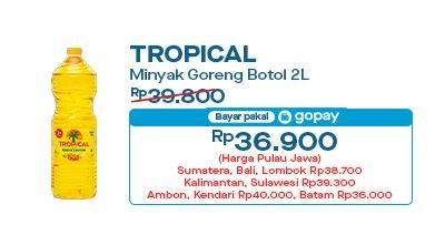 Promo Harga Tropical Minyak Goreng 2000 ml - Indomaret