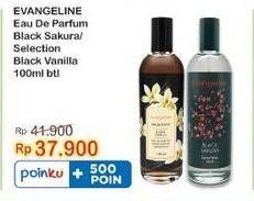 Promo Harga Evangeline Eau De Parfume Black Sakura, Black Vanilla 100 ml - Indomaret