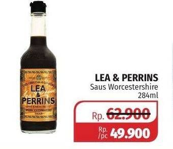 Promo Harga LEA & PERRINS Worcestershire Sauce 284 ml - Lotte Grosir