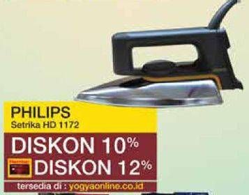 Promo Harga Philips HD 1172 | Dry Iron  - Yogya