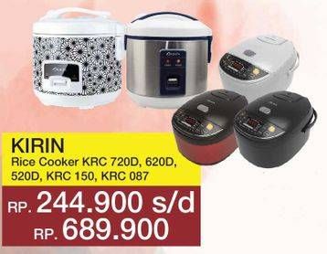 Promo Harga KIRIN Rice Cooker  - Yogya