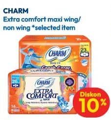 Promo Harga Charm Extra Comfort Maxi 8 pcs - Hypermart